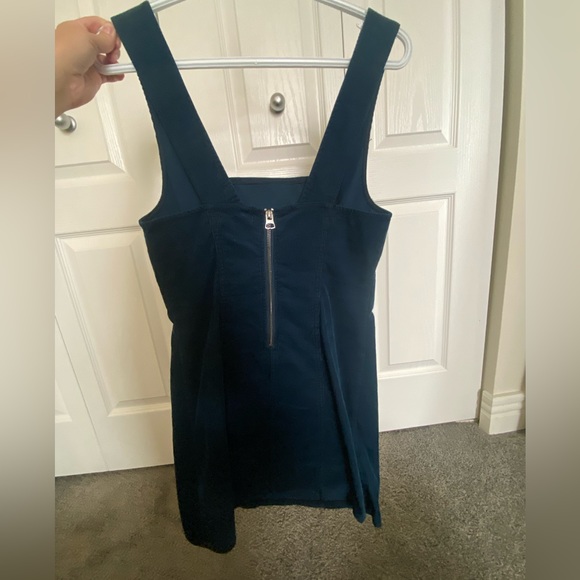 dark blue corduroy dress - Picture 3 of 4
